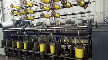 1mm 1000 D 1200 D 1000 Tex PP raffia rope twine doubling twisting ring twister machine