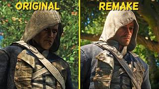 Assassin's Creed Black Flag - Original Vs Remake Graphics Comparison 4K/60FPS