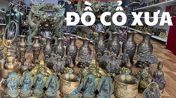 🔴🔴Bộ ô trầu xưa bằng đồng _ Cặp bình đồng tứ linh _ Tuỳ hưu cánh bằng đồng. Tối 23/1 #đồcổcầnthơ