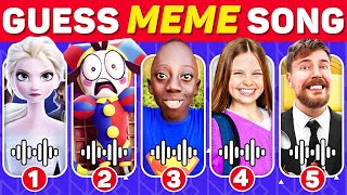 GUESS MEME & WHO'S SINGING   | Lay Lay, King Ferran, Salish Matter, MrBeast, Pomni, Tenge, Elsa