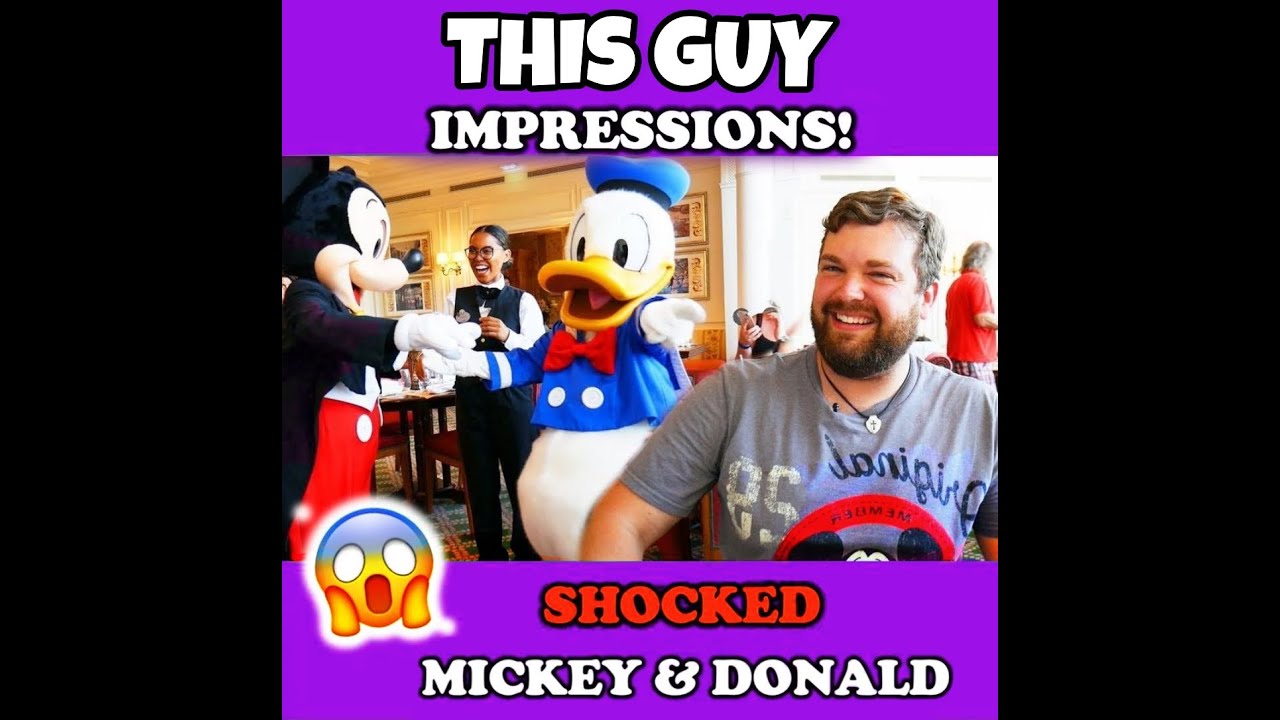 Man Shocks Disney Characters With Great Impersonations Youtube