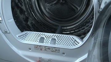 Where to find the serial number on the SHARP KD-NHH9S7GW2-PL tumble dryer