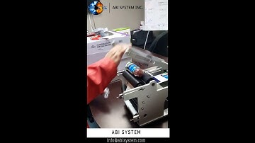 Semi-Automatic Round Product Label Applicator | ABI System