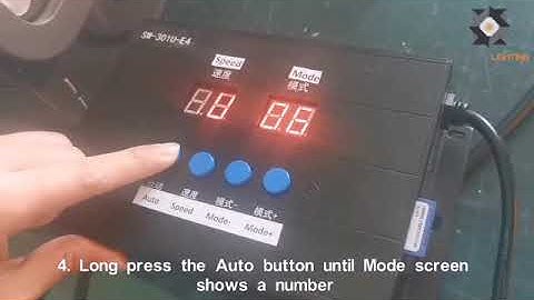 How to address the RGB light fixtures by using DMX controller