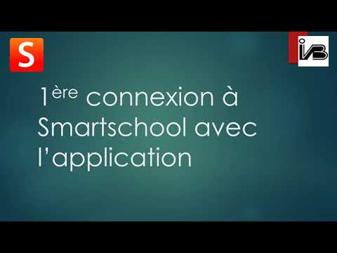 1ère connexion à Smartschool avec App