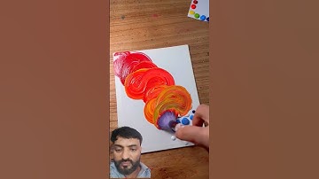 Thumbnail of Satisfying Painting with Rainbow Colors Using a Make-up Brush! 🤩✨🎨 #artistomg #art #shortsart