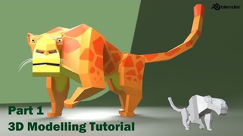 Blender Tutorial | Jaguar - Low Poly Animation Character Modelling - Part 1