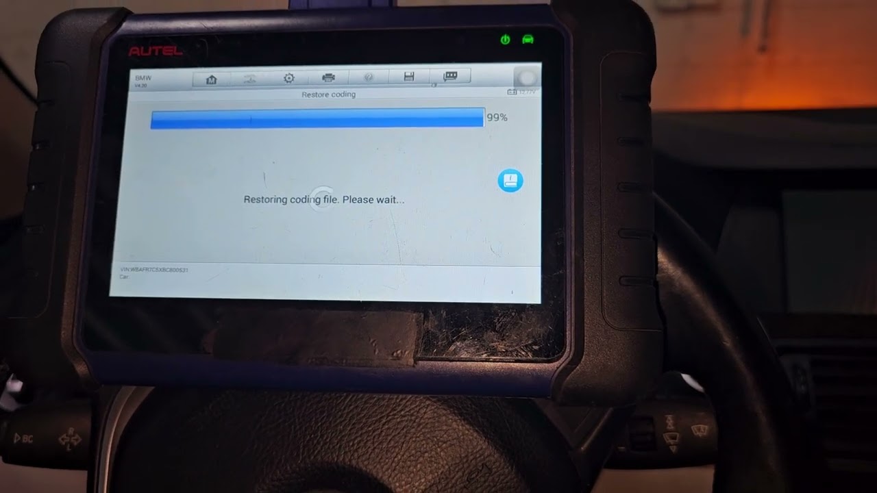2011 bmw 535i cas4 key programming all keys lost via autel 508.