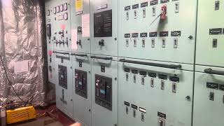 Dali size containership emergency generator power and steering