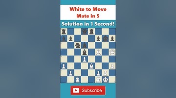 [32] Chess Puzzle - Mate in 5 | 101 Checkmates Series #Shorts