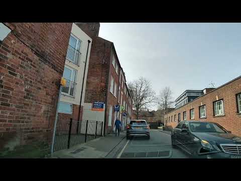 Driving On Foregate Street Pierpoint Street Sansome Walk & City Walls Road, Worcester, England