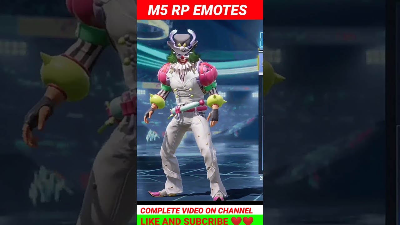 PUBGM/BGMI M5 ROYAL PASS EMOTES