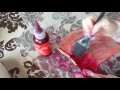 Diy red and pink hair extension ombre mymyy smith