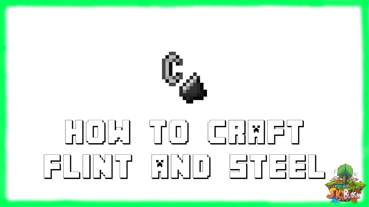 Minecraft 1.12.2: How To Make FLINT AND STEEL! Recipe Tutorial for