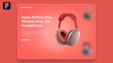 Spinning animation in figma  | Apple AirPods Max UI Animation Tutorial | Figma animation