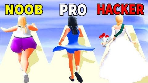 NOOB vs PRO vs HACKER in Beauty Race ! game Gameplay All Levels