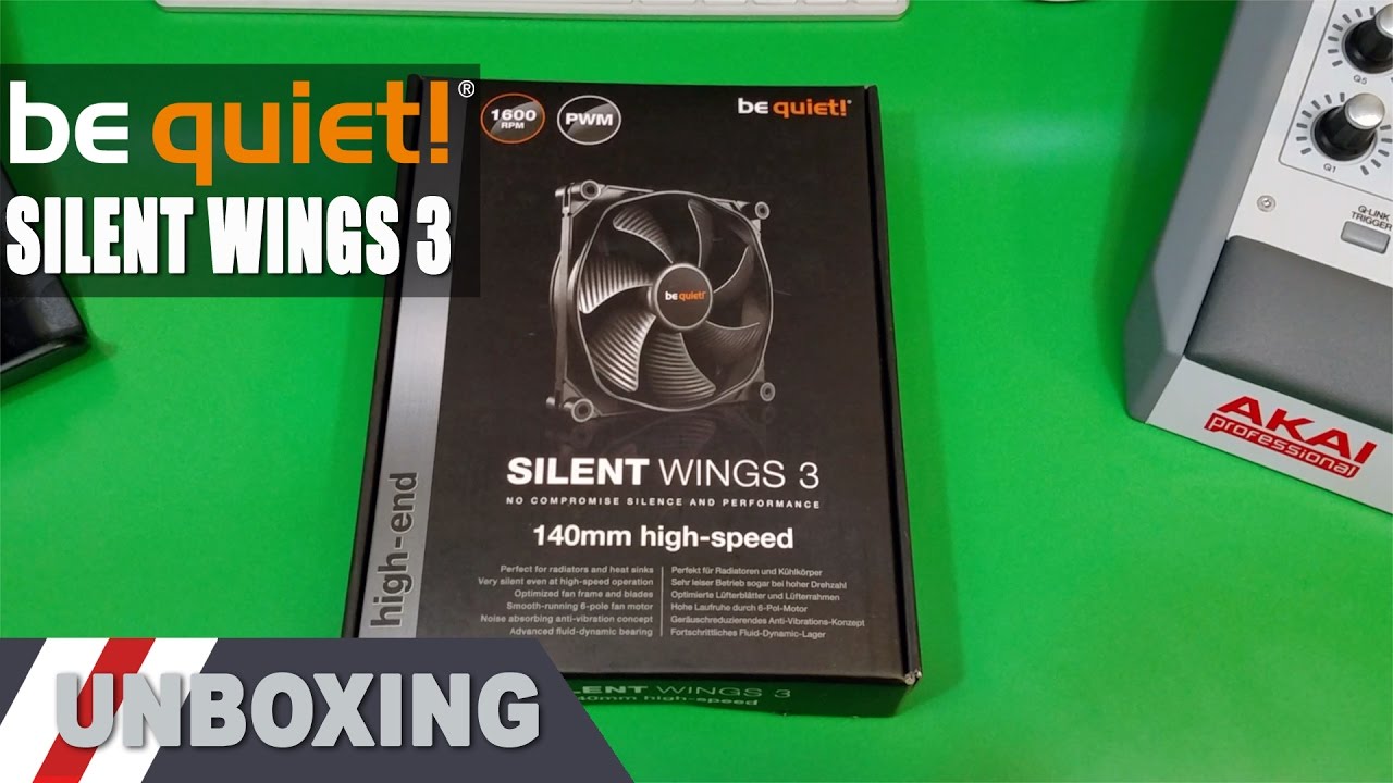 Silent Wings 3 140 mm PWM PC Case Fan be quiet Black