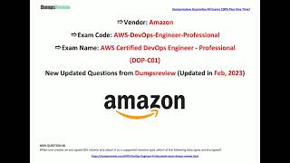 [Feb, 2023] Dumpsreview AWS-DevOps-Engineer-Professional PDF Dumps Exam Questions (90-105)