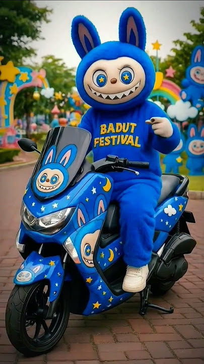 motor keren Badut labubu, kuromi & tung tung tung sahur #shorts #labubu #badut video lucu viral