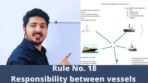 Rule no. 18 Responsibility between vessel |ROR| |COLREGS| |NAVIGATION| |MERCHANT NAVY|