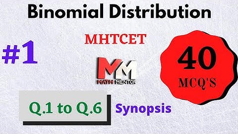 Binomial Distribution (MHTCET)-1
