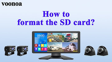 How to format SD card for Voonoa backup camera system？