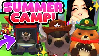 Going to SUMMER CAMP *ALL NEW PETS* in Adopt Me! (roblox)