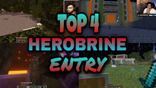 HEROBRINE ENTRY ON TOP 4 SMP 😈😈 | HIMLANDS ,HACIENDA ,FLEET SMP ,DUBAI CITY 😱😱 |