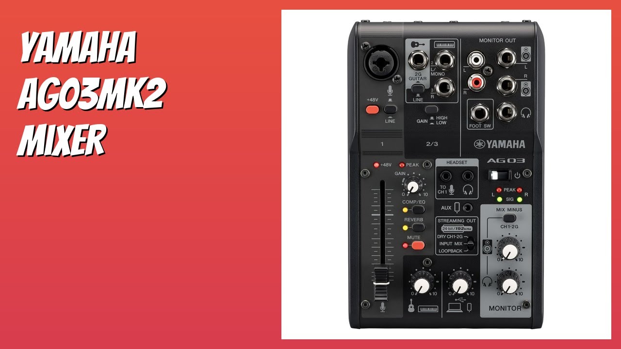 REVIEW (2026): Yamaha AG03MK2 Mixer. Features - YouTube