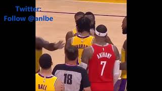 Fight The Nba 2019 Lakers Vs Hockets