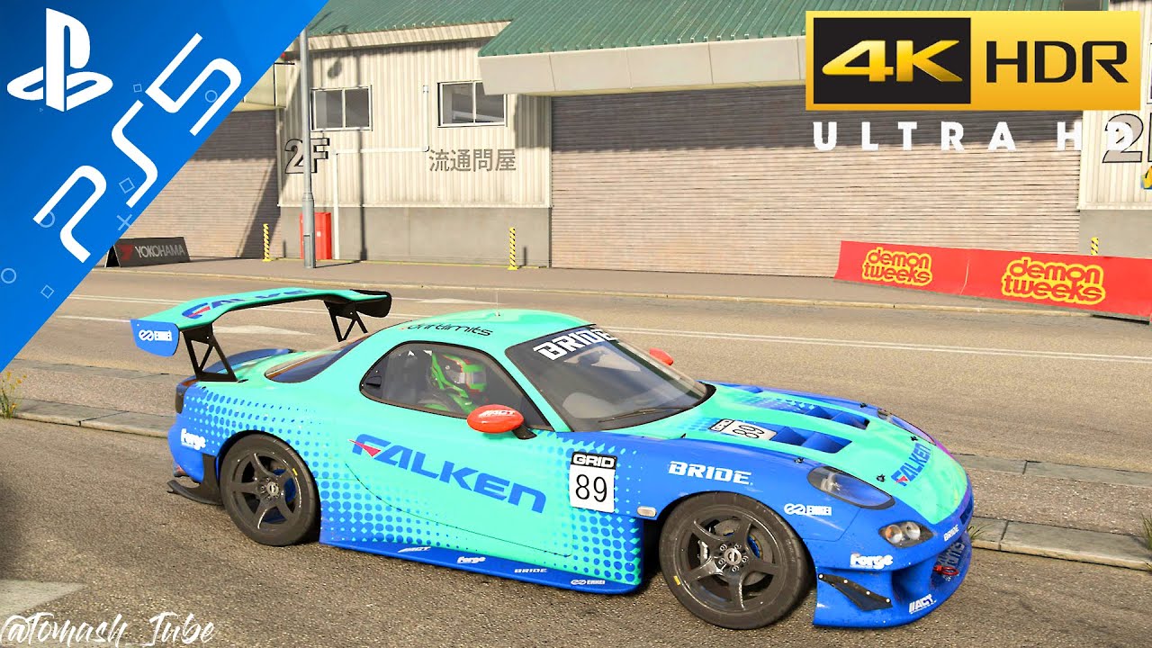 GRID Legends (PS5) DRIFT MAZDA RX-7 Yokohama Docks 4k 60FPS HDR