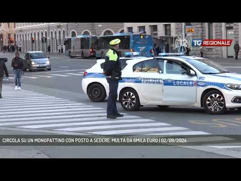 CIRCOLA SU UN MONOPATTINO CON POSTO A SEDERE: MULTA DA 6MILA EURO | 02/09/2024