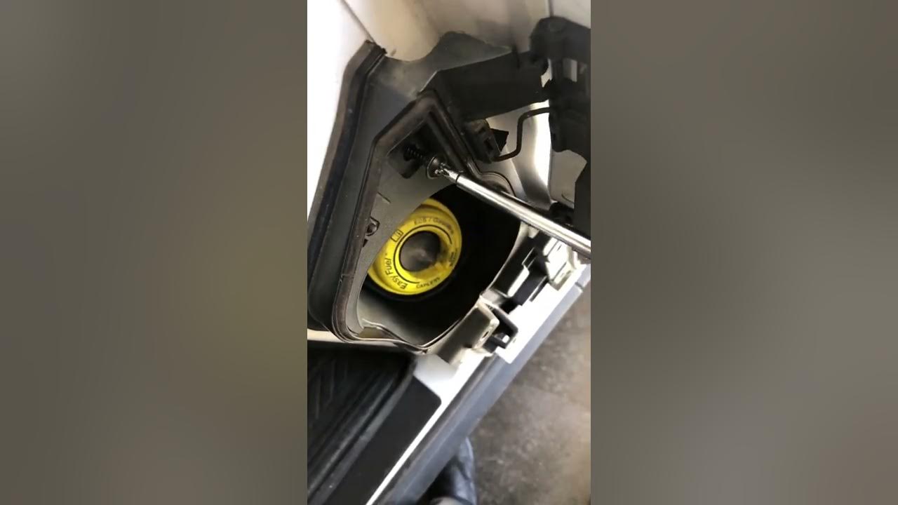 How to Replace 2015 Ford Transit Fuel Filler Door Housing - YouTube
