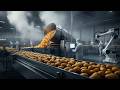 Inside the Massive Pringles Factory: From Raw Potato to Perfect Stack