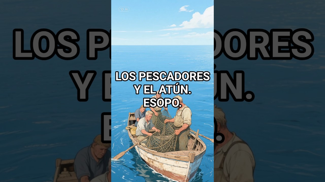 Los pescadores y el atún. Esopo. #motivacion #libros #frases #historia #history