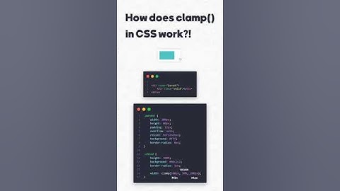 How does clamp() work in CSS? #shorts