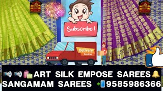 Elampillai Silk Saree|SANGAMAM SAREES|Art Silk Empose Sarees|Best Quality Price|📲9585986366||V98 screenshot 5