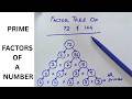 factor tree of 72 and 144 | maths by bushra