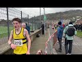 U15 boys race  finish line footage at greenock