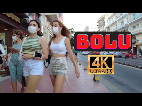 BOLU 4K Şehir Merkezi Turu | İzzet Baysal Caddesi | TURKEY - BOLU WALK