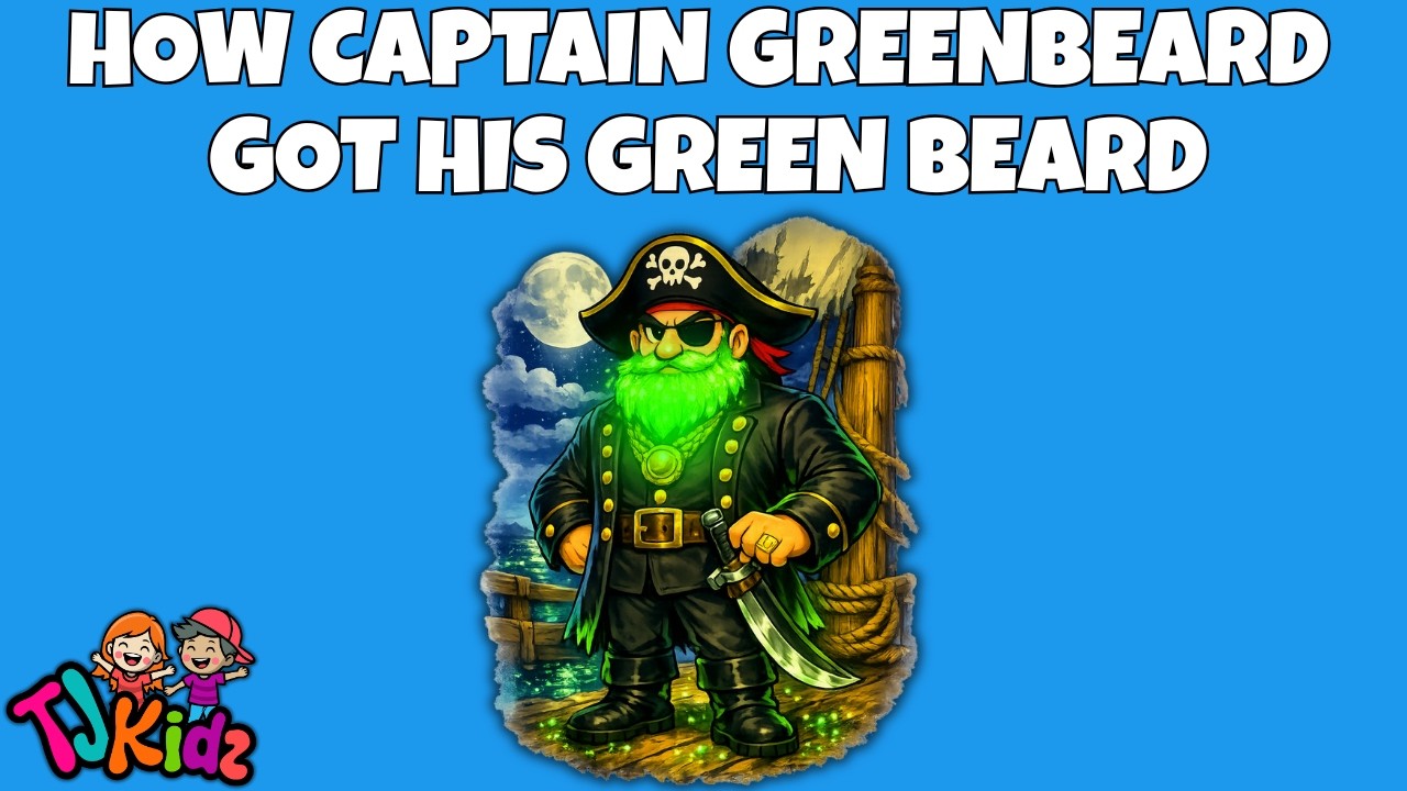 How Captain Greenbeard Got His Green Beard | A Pirate’s Tale for Kids