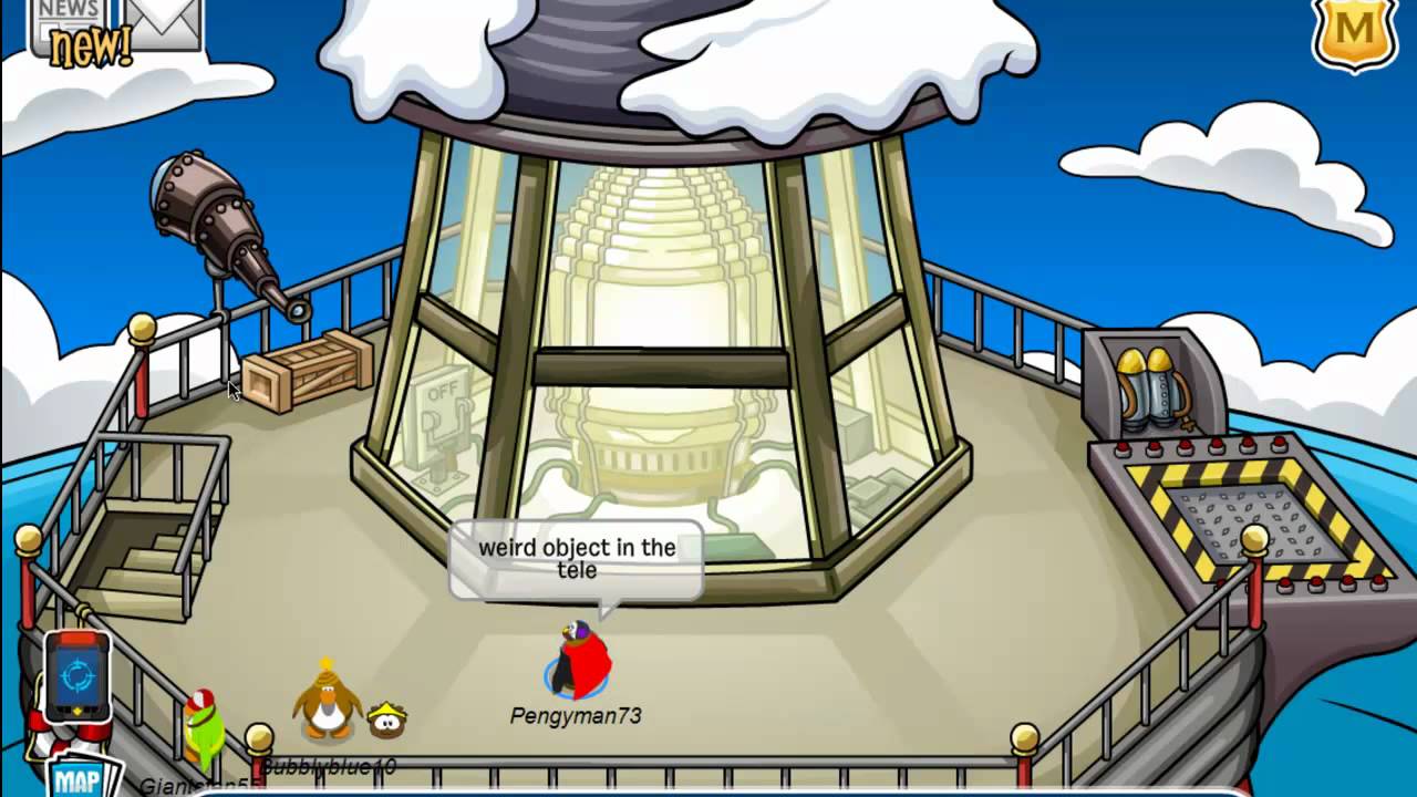 Club Penguin Weird Object in the Telescope May 2012 YouTube