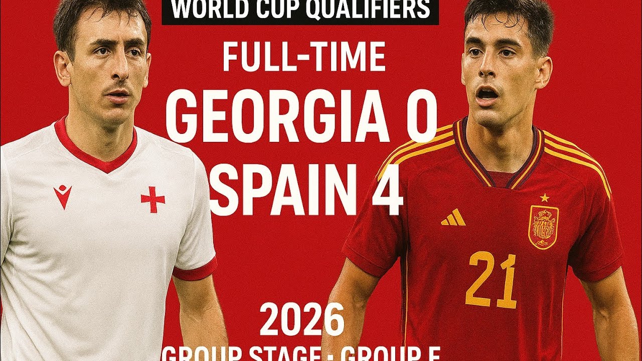 Georgia 0-4 Spain | Dominant Win | World Cup Qualifier Highlights