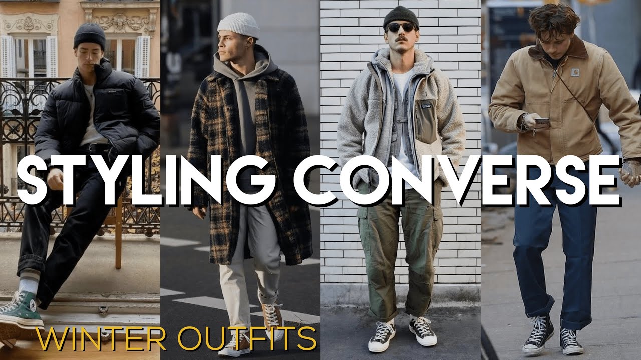 Styling Converse this Fall & Winter | Men's Winter Outfit Ideas | Fashion  Style Blog 2022 - YouTube