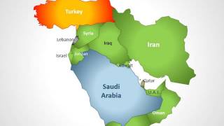 Middle East PowerPoint maps Middle East PowerPoint maps