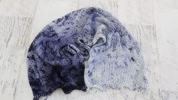 Dyepot Weekly #169 - Dyeing a Navy Speckled Gradient Sock Blank with Leftover Navy Dye