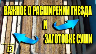 РАСШИРЕНИЕ ПЧЕЛИНОГО ГНЕЗДА БЕЗ РАЗРУШЕНИЯ И ОСМОТРА. ЗАГОТОВКА СУШИ. ЛЮБИТЕЛЬСКОЕ ПЧЕЛОВОДСТВО С 0