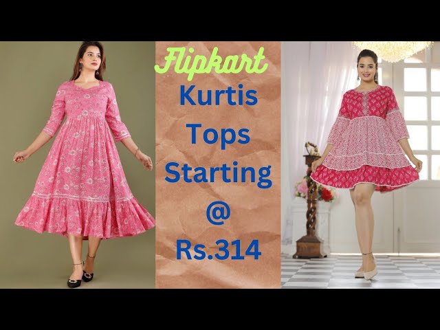 Flipkart Kurti Haul Under 500/- | Embroidered,Printed Kurti Dress | Libas  Kurti | Kurtis For Summer - YouTube