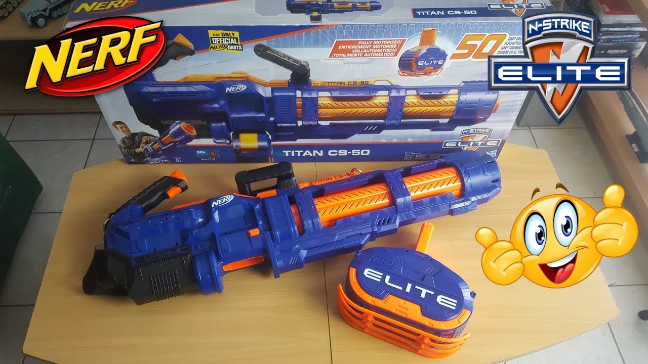 Nerf Elite Titan et Fléchettes Nerf Elite Officielles