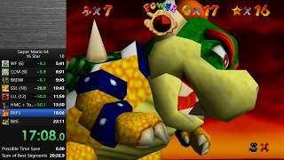 Super Mario 64 16 Stars in 21:26